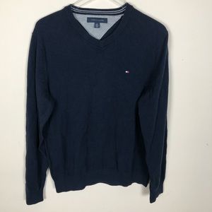 Tommy Hilfiger V-Neck Sweater- Navy